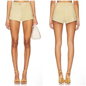ZUT x REVOLVE Suede Waistband Shorts in Butter Yellow Size S